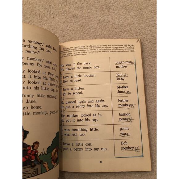 The Merton-McCall Reader At Work and Play Book Vintage 1937 Children's Stories - Picture 11 of 12